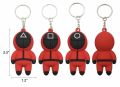 Squid Game Keychain Pendant 3D Characters Guards Backpack Key Chain. 