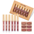 6Pcs Nude Makeup Lipstick Liquid Velvet Matte Gloss Lip Red Lipstick Nude Women Long Lasting Waterproof Beauty Cosmetic Kit. 