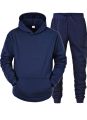 New Arrival Winter Plain Tracksuit For Men and Women with Warm Fleece Hoodie and Trouser 2 piece. 