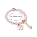 Sweet Bracelet Transparent Korean Style Faux Crystal Bracelet. 