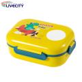 Multi-compartment Lunch Box 1100ml Bento Box Lunch Box with Safe Seal Multiple Compartments Lightweight Stackable Meal Prep Container for Adults Kids School Travel in Asia Stackable Meal Container. 