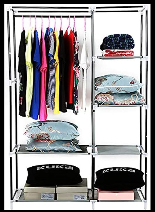 6%20Shelves%20Clothes%20Wardrobe%20(Portable/Foldable/Collapsible)%20Cabinet%20Cupboard%20Closet%20Organizer%20for%20Baby,%20Children,%20Girls,%20Boys,%20Kids%20and%20Adults%20-%20Image%203