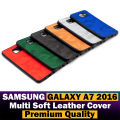 Samsung Galaxy A7 2016 Back Cover Multicolour Soft Leather Case For Samsung A7 2016. 