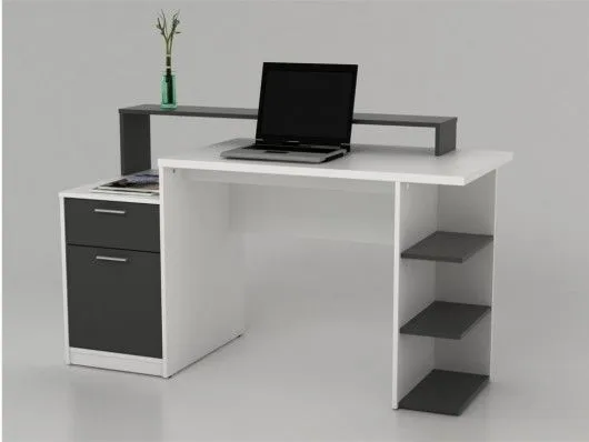 Unique Design Computer Table with Drawers & Shelves for Students ...