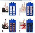 100 pcs Coffin Shape Nails For Girls, Artificial Nails, Nails For Girls Beautiful Fancy Nails Fake Nails , Acrylic Nails Nails Kit 100 pcs Set Colorful  Falsee Nails. 