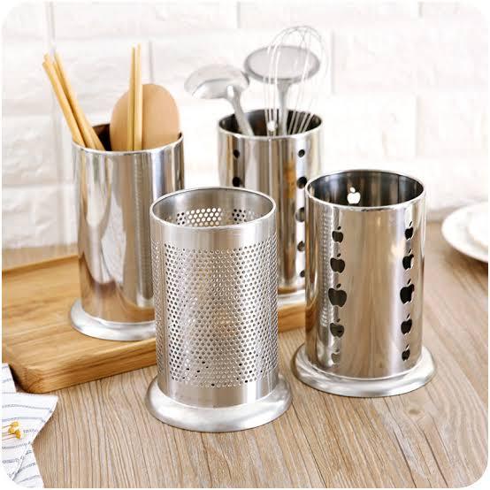 Heavy Duty Stainless Steel Kitchen Utensils Spoon Holder Kitchen Utensil Organizer Spatula Holder for Countertop