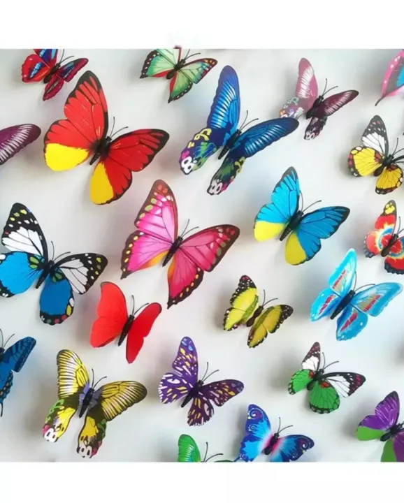 Pack%20of%2012-%203D%20PVC%20Butterfly%20Wall%20Stickers%20Decoration%20Magnet%20Butterflies%20on%20the%20wall%20and%20Refrigerator%20DIY%20Wallpaper%20-%20Image%202