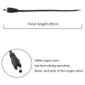 10 Pack 3.5mm x 1.35mm DC Power Male Plug Jack to Bare Wire Open End Pigtail Power Cable Cord 3.5X1.35mm for DC Power. 