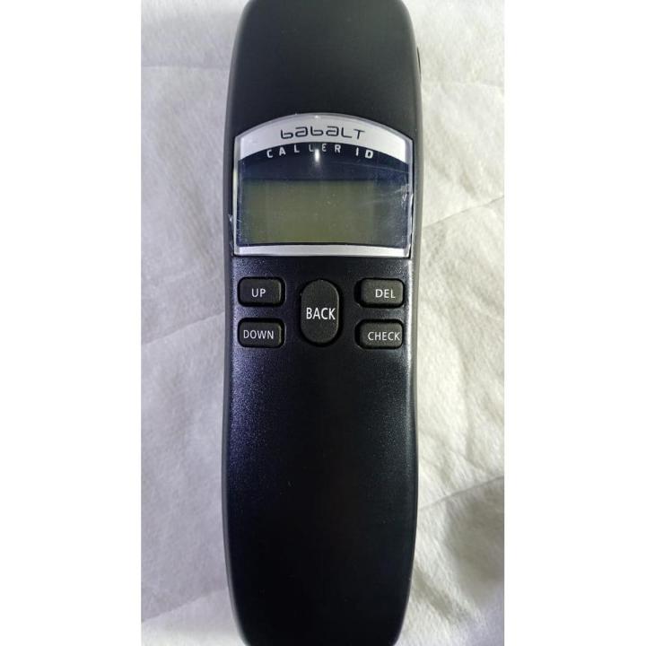 Babalt S3A Landline Phone Caller ID Wall Mountable Trimline Corded Landline Set Telephone Set PTCL CLI with Caller ID Luminous Indicator Calling Check Telephone for Hotel Home Phone Small Hotel Phone Hanging Phone NOTE random color will be delivered