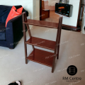 Wooden Plant Stand 2 & 3 Tier Indoor Decoration Display Shelf Rack Solid Wood (Brown). 