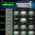 CAIYUE Outdoor Motion Sensor Light, Super Bright IP65 Waterproof LED Solar Lights for Patio, Deck, Yard, Garden, Driveway, Porch, Fence, White, HBT-1606PIR 3.20W, 5.00V. 