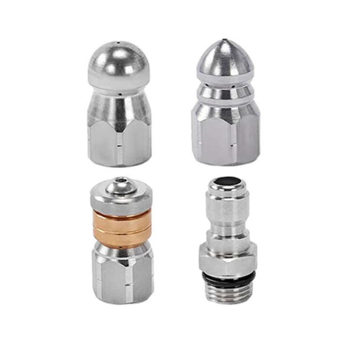 Suitable for Karcher Pressure Washer Nozzle Sewer Cleaning Tool Ejector Drain Cleaning Nozzle Tip 1/4 Easy Install Easy to Use