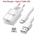 Fast Charger USB Type C Cable For OPPO A52 A72 A92 F17 Realme 6 7 Pro Redmi 9 8 8A Note 9 Pro Fast Charging USB-C Charger Cable. 