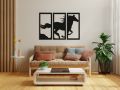 3 Piece Horse Wooden Wall Decor-Horse Wood Art For Home Offices And Gifts,Horse runing panels Wall Decoration,3 Panels Horse Wooden Wall/Decoration Art. 