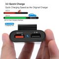 HMQ-C801 1.8m 8A Max 4 Ports USB Car Charger with Extending USB HUB for Front & Back Seat Charging (Black). 