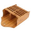 Bamboo Wood Spoon Holder. 