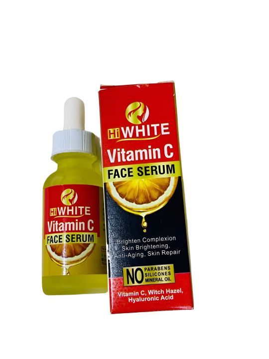 Hi White Vitamin C Face Serum - Best  Vitamin C Serum For Skin Tone, Collagen Boosting, Vitamin C Serum For Anti Wrinkles, Lines & Dark Circles Treatment Also Promotes Shiny And Healthier Premium Quality