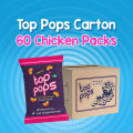 60 Top Pops Chicken Packs (shop price Rs 10 per pack) with 5 Free Ben Ten Spinners. 