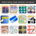 3000 pcs 1.5cm 2D security seal sticker, Custom warranty sticker, Mobile phone sticker, One time Use Hologram Disposable sticker. 