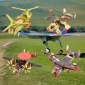 Airplane Assembly 3D Wooden Model - DIY Educational Development Puzzle Toy. 