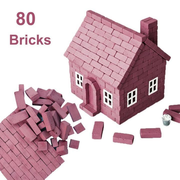 Mini Building Briks 80 Mini Bricks for Kids to Build Dollhouses - Small Size Mini Bricks ...