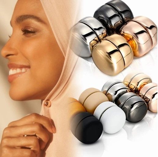 Premium Strong Hijab Matte  Magnetic Pins Professional Pinless Magnetic Hijab Pins Pins No Snag Multi Use Hijab Magnets