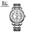 LouisWill Couple watch Fashion Quartz Watch Watches Steel Strap Watches 30M Waterproof Watch Large Number Dial Watches Luxury Design Watch Wristwatch With Calender Luminous Pointer. 