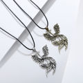 Fashion Vintage Phoenix Bird Shape Pendant Necklace Men Women Choker Jewelry WANNA. 