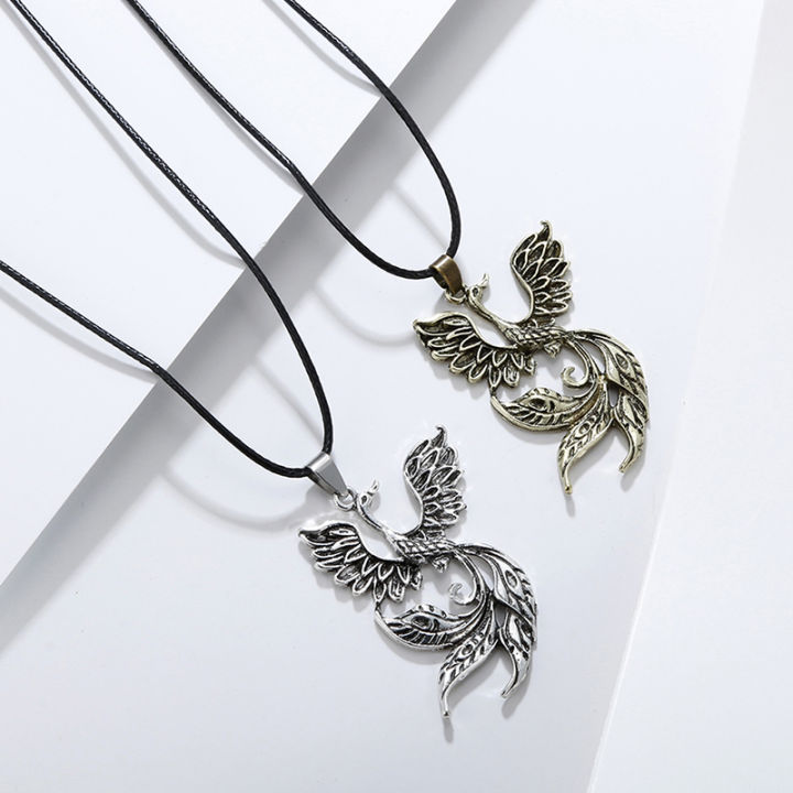Fashion Vintage Phoenix Bird Shape Pendant Necklace Men Women Choker Jewelry WANNA