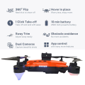 Mini Drone for Kids | Obstace Avoidance Drone | 360 Degree Flip Functionality | Foldable Toy Drone with 1080p Camera | 3 Speed Modes (Elisian D9 Obstacle Avoidance, Orange). 