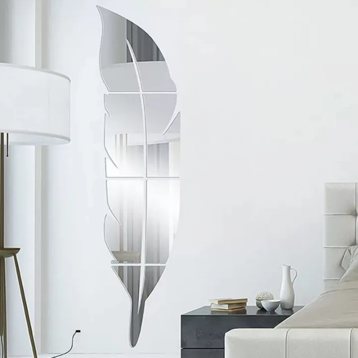 Leaf%20Mirror%20Wall%20Decor%7CLeaf%20Shape%20Wall%20Art%7C%20Rounded%20Corner%20Acrylic%20Removable%20Mirror%20for%20Home%20Living%20Room%20Bedroom%20Decor%7C%20-%20Image%203