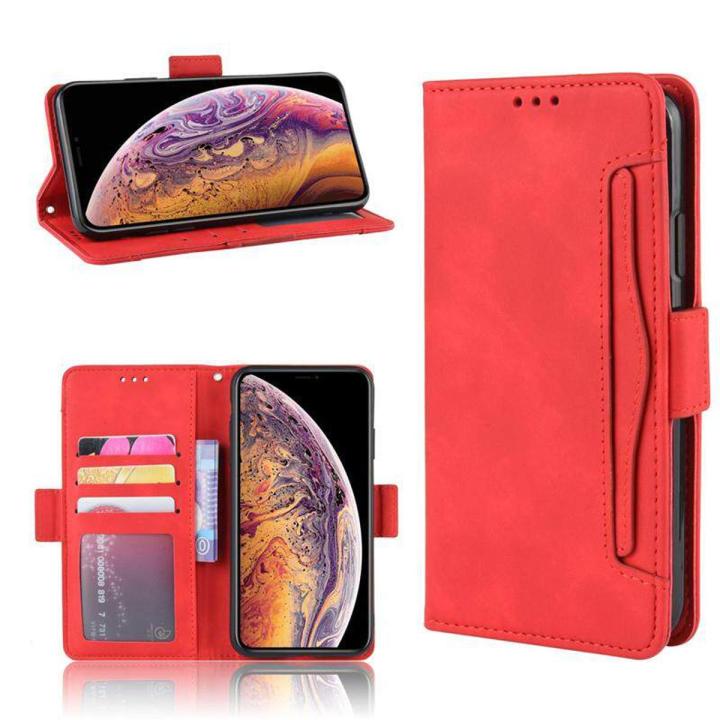 For Apple iPhone X / iPhone XS Wallet Case Magnetic Book Flip Cover with Removable Credit Card Holder