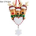 IY Write ame ersonalized esin eindeer Family 2022 Christmas ecorations for ome Xmas ree anging endants ew Year 2023. 