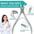 Toenail Clippers for Thick or Ingrown Toenails - Heavy Duty Nail and Cuticle Clippers, Surgical Grade Stainless Steel Nail Clippers for Hangnails. 