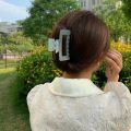 Matte Pastel Transparent Hair Claw Clip for Girls - 3.5 Inches in size. 