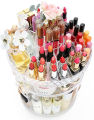Top Best Quality 360 Degree Rotating Makeup Organizer Cosmetic Storage Box Lipstick Holder Make Up | Cosmetics Makeup Organizer Acrylic 3D Rotating 360 | SJR Collections. 