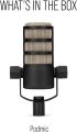 Rode PodMic Cardioid Dynamic Broadcast Microphone, Black. 