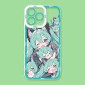 Kawaii H-Hatsune Miku Phone Case for Samsung Galaxy S24 Ultra S23 S22 S21 Plus S20 FE S10 Note 20 10 Pro A14 A34 A54 Soft Cover. 