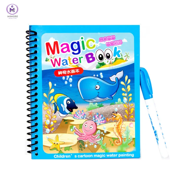 "Reusable%20Magic%20Water%20Coloring%20Book%20Set%20with%20Pen%20%7C%20Montessori%20Kids%20Educational%20Drawing%20Practice%20Copybook%20%7C%20Handwriting%20Tracing%20&%20Doodle%20Learning%20Books%20for%20Children%E2%80%99s%20Painting,%20Education,%20and%20Fun"%20-%20Image%203