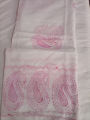 Pure lawn dopatta chadar hand made embroidery with qureshia boundry. 