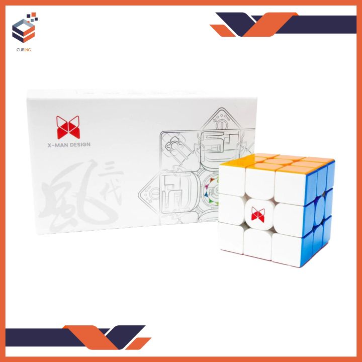 QiYi XMAN Tornado V3 Rubiks Cube 3x3 With Omnidirectional Core Magnetic - Duel adjestment ring-pull Wi Flagship Product High Qulity Professionnal, For Speed Cubing