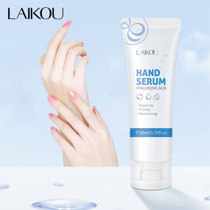 LAIKOU Hyaluronic Acid Hand Serum Hand Cream Moisturizing Nourishing Prevent Dry Cracking Repairing Hand Skin Care Essences