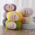 25g Mohair Wool Yarn Extra Soft Warm Long Hair Fine Baby Wool Crochet Yarn For Hand Knitting Sweater Shawl Scarf DIY Material. 