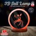 SUFI 3D Acrylic Sheet Printed 7 Colors Changing USB Himalayan Salt Lamp for Home Decoration | Alice Mart. 
