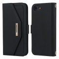 Suitable for Apple iphone 7/8 Mobile Phone Protective Case iphone12 pro Max Cross Pattern Wallet Leather Case. 