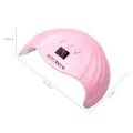 Modelones UV Nail Lamp With 48w Led Nail Dryer Pink. 