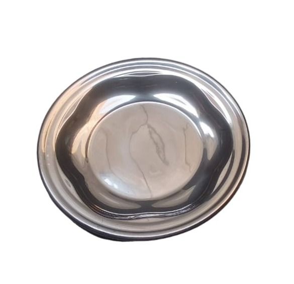 1 Piece Stainless Steel Round Plate 9 inches