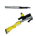 01 Pc 0.5mm Gun Emoji Gel Pen With LED Torch Light Creative Survival Game Toy Gel Pens Neutral Pen for School Writing Kids Novelty Stationery Gifts. 