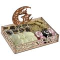 Eid mubarak tray,baby birthday tray, chocolate basket,chocolate tray,candy tray,Wooden Serving Tray Basket, Eid Serving Tray, Eid Gift, Festival Gift, Eidi mubarak Basket,. 