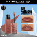 Maybelline's Superstay Vinyl Ink, 16-Hour No-Budge Liquid Lipcolor - Punch. 